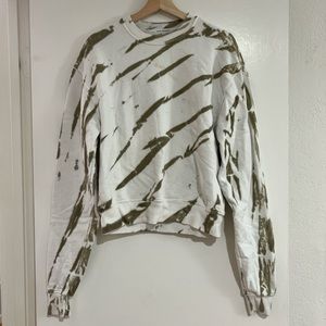 Good American Tie Dye Boyfriend Sweatshirt